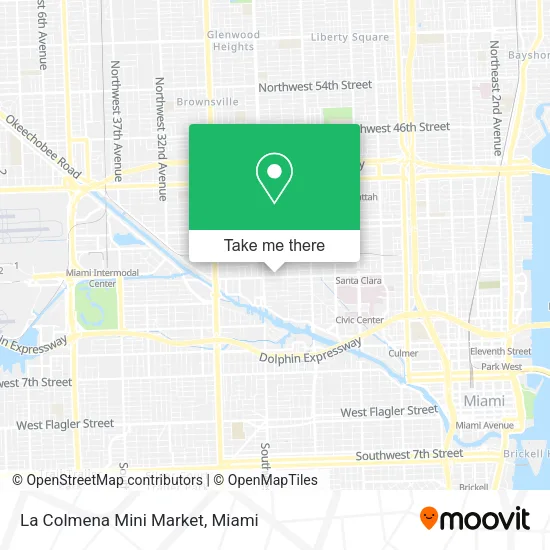 La Colmena Mini Market map