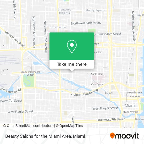 Mapa de Beauty Salons for the Miami Area