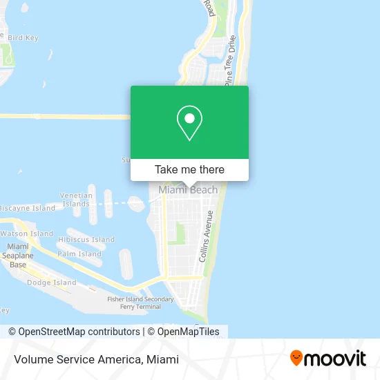 Volume Service America map