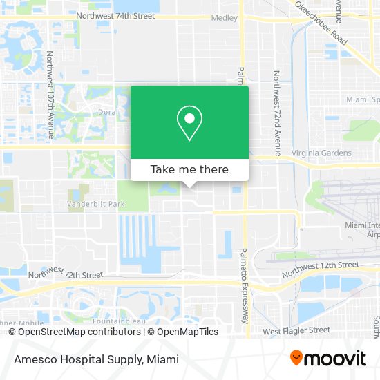 Mapa de Amesco Hospital Supply