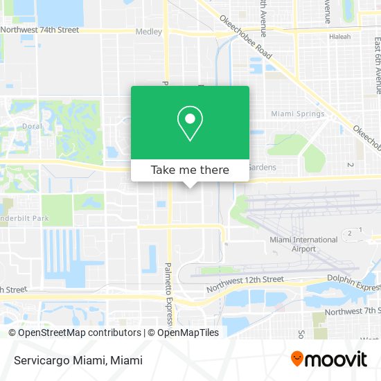 Mapa de Servicargo Miami