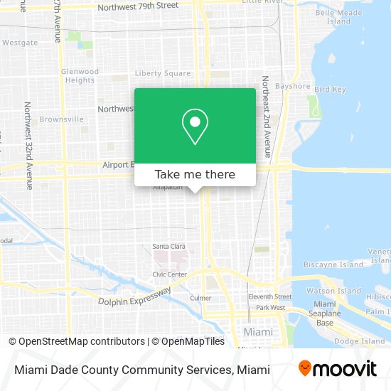 Miami Dade County Community Services map