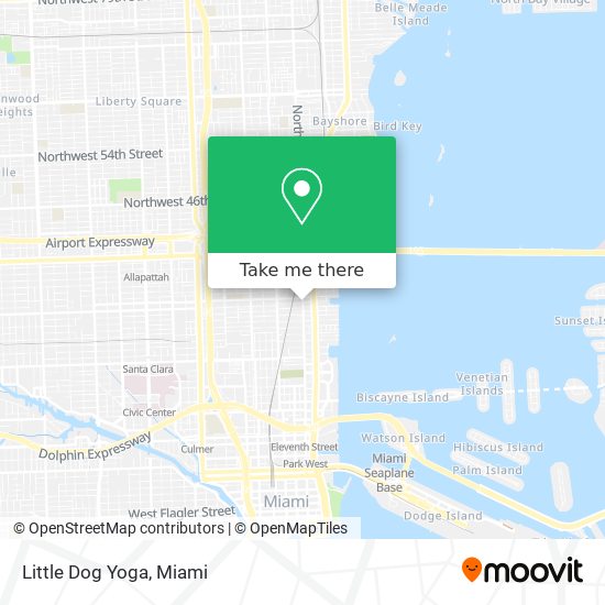 Little Dog Yoga map