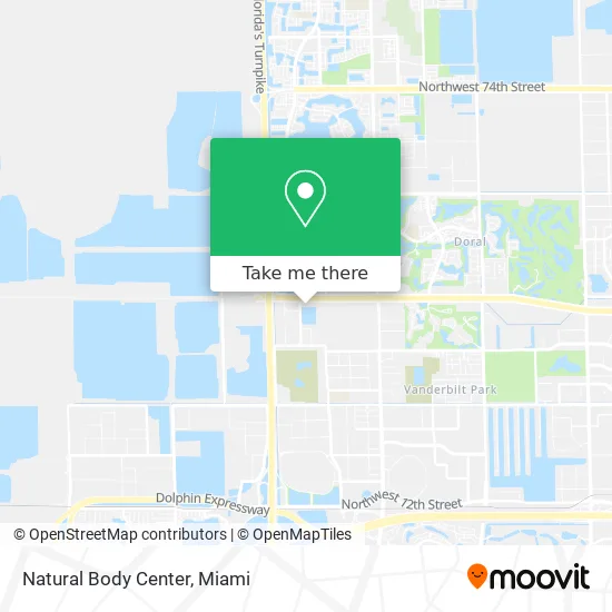 Natural Body Center map