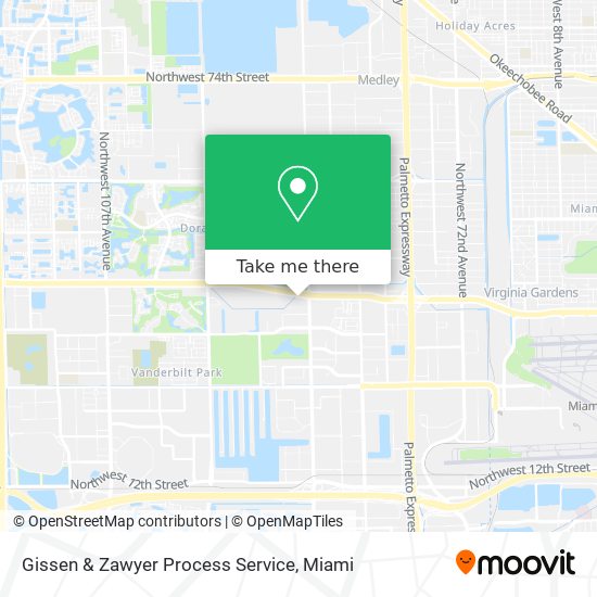 Gissen & Zawyer Process Service map