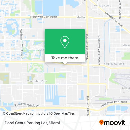 Mapa de Doral Cente Parking Lot