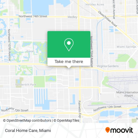 Coral Home Care map