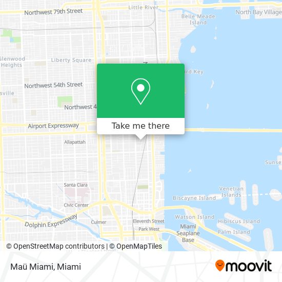 Maü Miami map