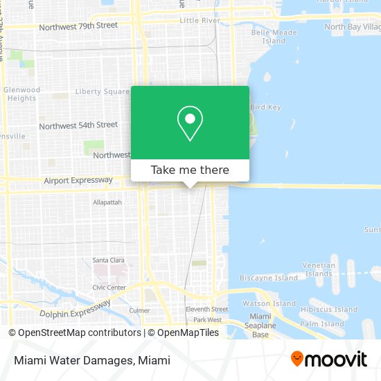 Mapa de Miami Water Damages