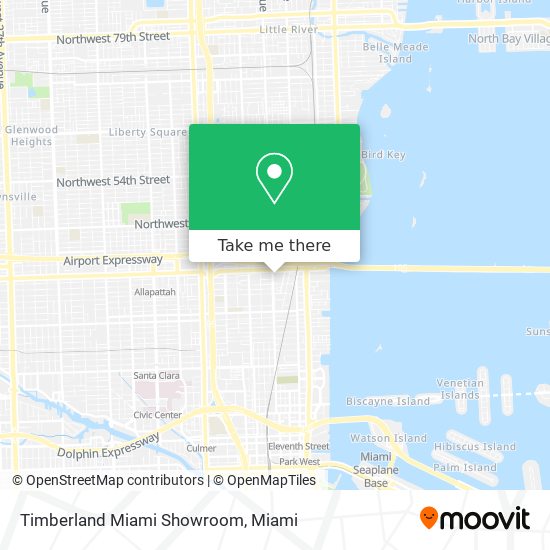 Mapa de Timberland Miami Showroom