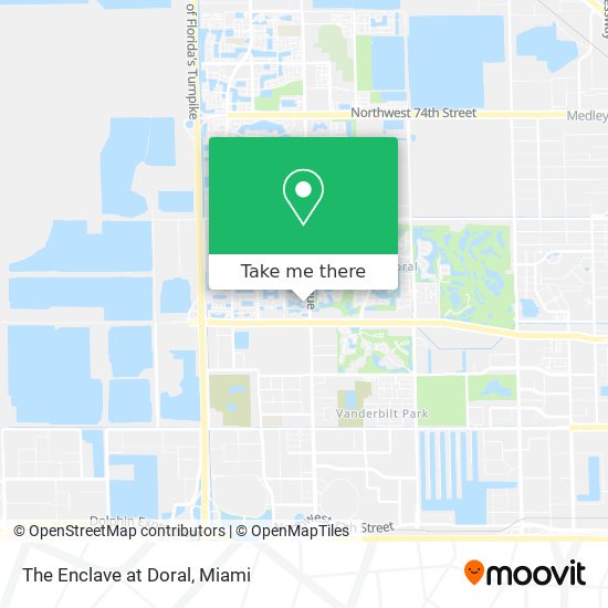 The Enclave at Doral map