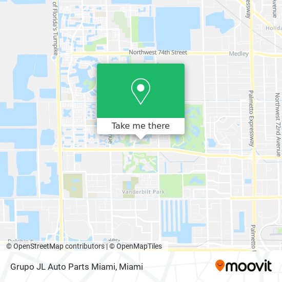 Mapa de Grupo JL Auto Parts Miami
