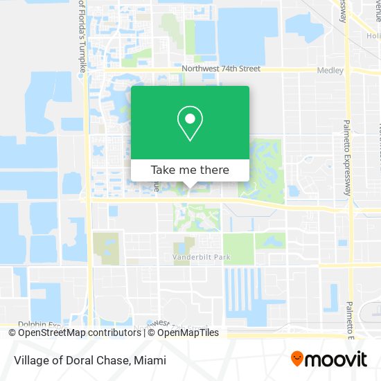 Mapa de Village of Doral Chase