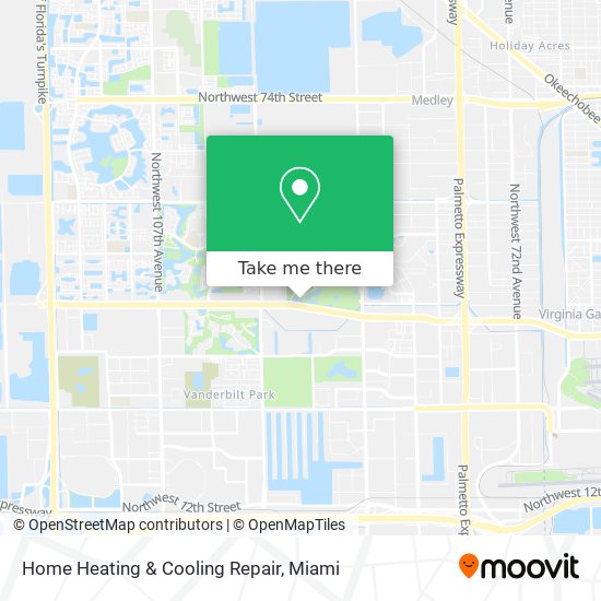 Home Heating & Cooling Repair map