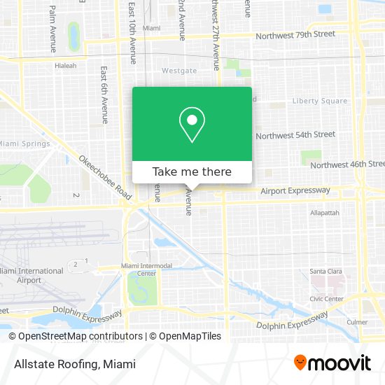 Allstate Roofing map