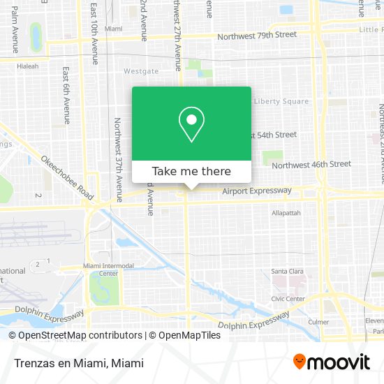Trenzas en Miami map