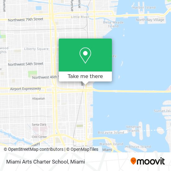 Mapa de Miami Arts Charter School