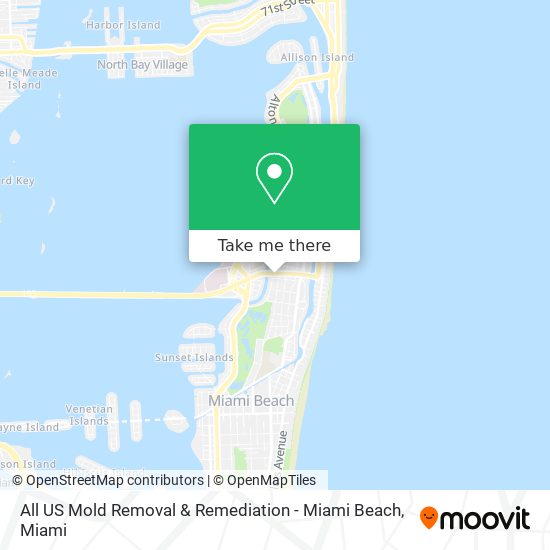 All US Mold Removal & Remediation - Miami Beach map