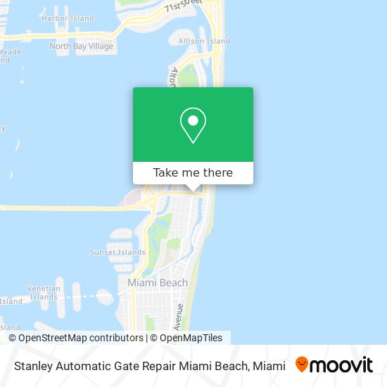 Stanley Automatic Gate Repair Miami Beach map
