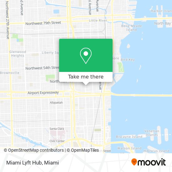 Miami Lyft Hub map