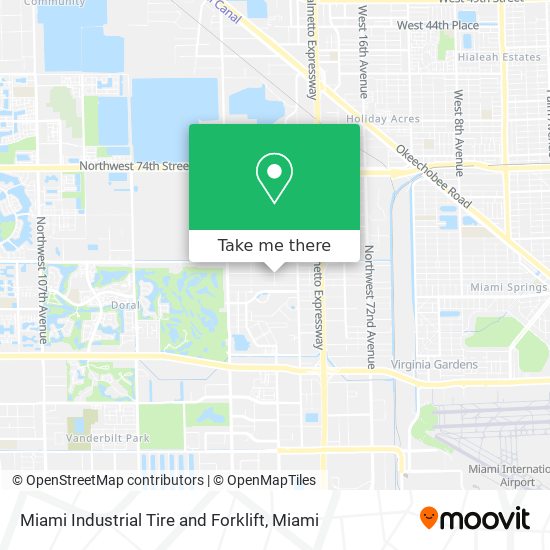 Mapa de Miami Industrial Tire and Forklift