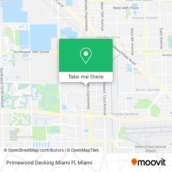 Primewood Decking Miami Fl map