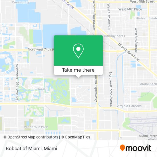 Bobcat of Miami map