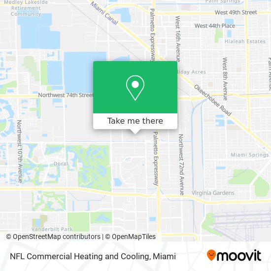 NFL Commercial Heating and Cooling map