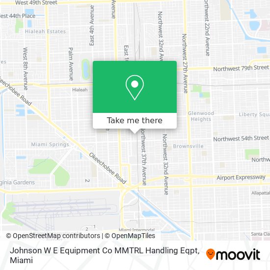 Mapa de Johnson W E Equipment Co MMTRL Handling Eqpt