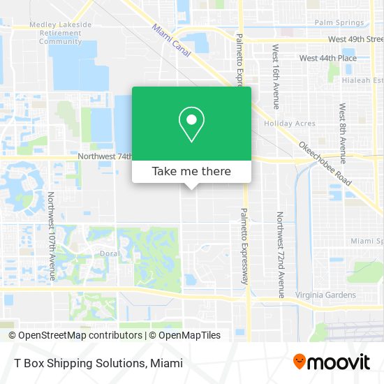 T Box Shipping Solutions map