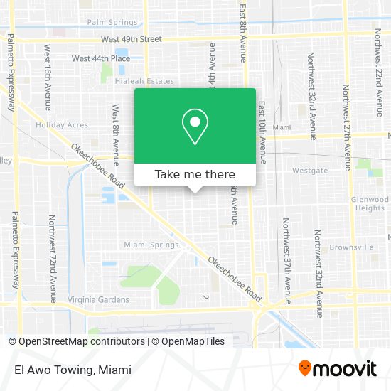 Mapa de El Awo Towing