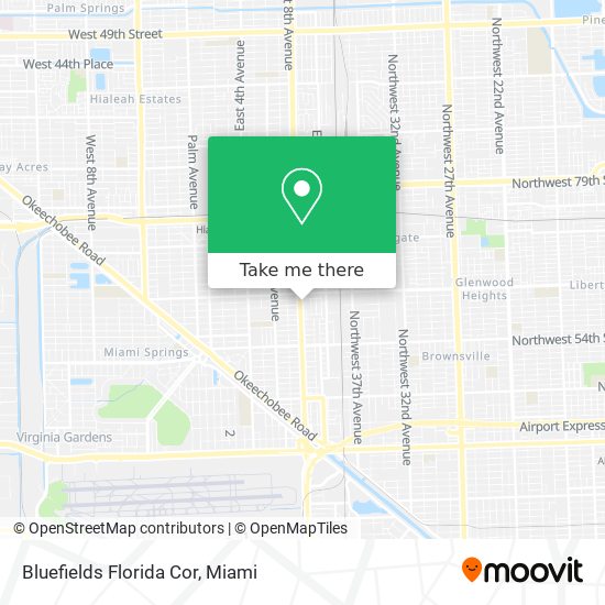 Mapa de Bluefields Florida Cor