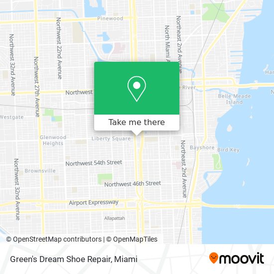 Green's Dream Shoe Repair map