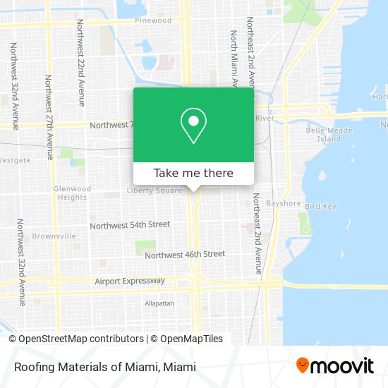 Roofing Materials of Miami map