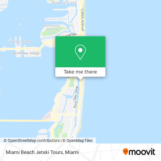 Miami Beach Jetski Tours map