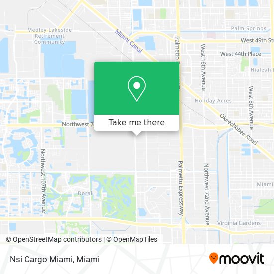 Nsi Cargo Miami map