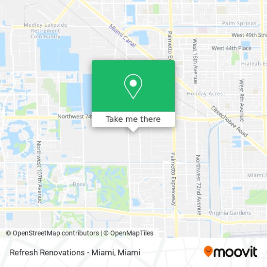 Mapa de Refresh Renovations - Miami