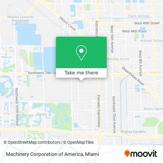 Mapa de Machinery Corporation of America