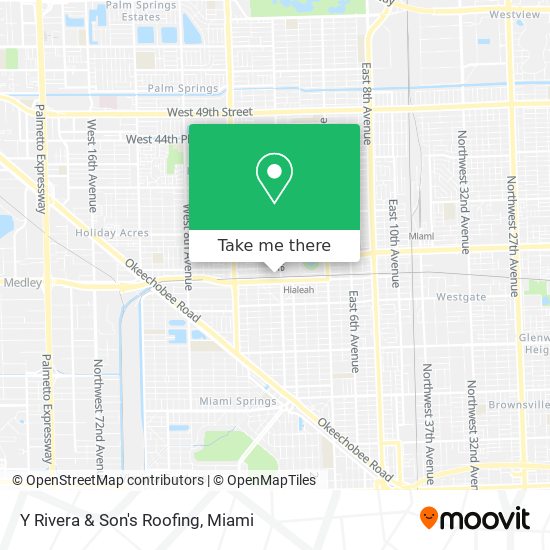 Y Rivera & Son's Roofing map