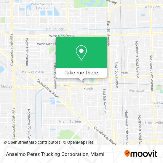 Anselmo Perez Trucking Corporation map