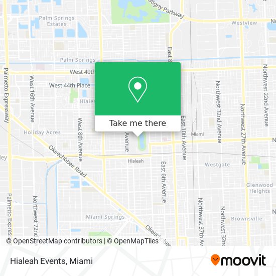 Mapa de Hialeah Events