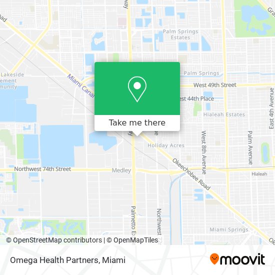 Omega Health Partners map