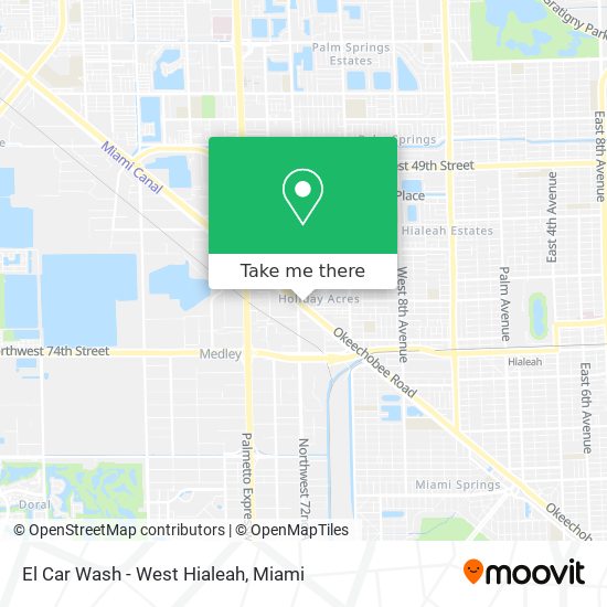 Mapa de El Car Wash - West Hialeah