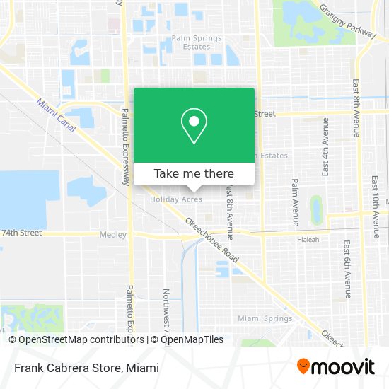 Frank Cabrera Store map