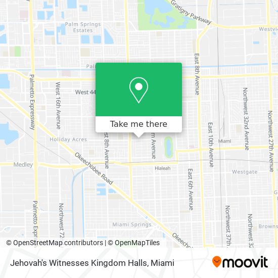 Jehovah's Witnesses Kingdom Halls map