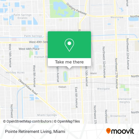 Pointe Retirement Living map