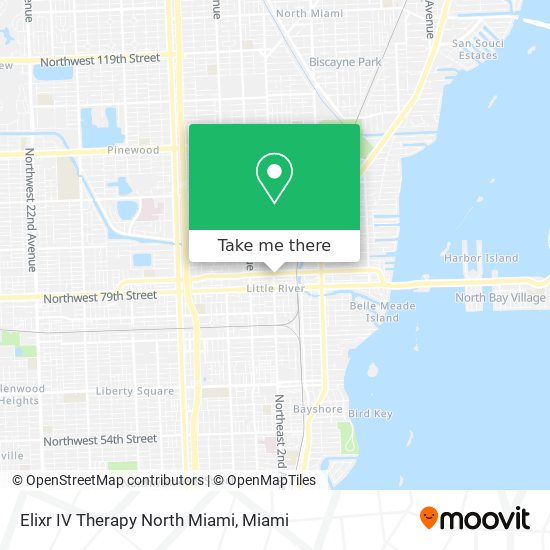 Elixr IV Therapy North Miami map