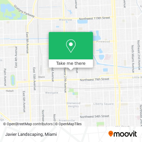 Javier Landscaping map