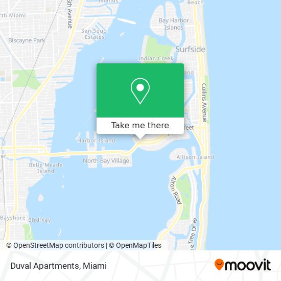 Mapa de Duval Apartments