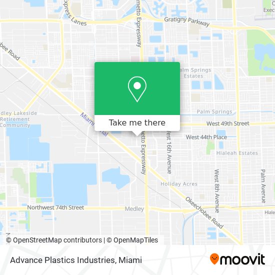 Mapa de Advance Plastics Industries